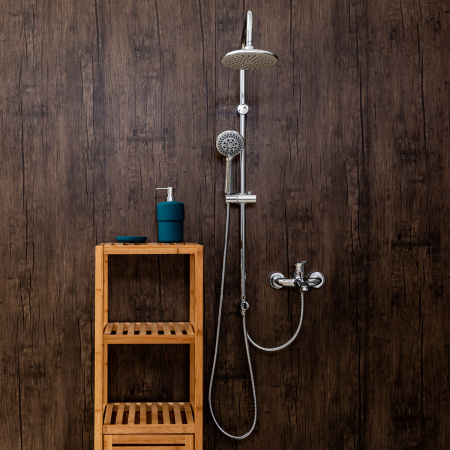 Душевая стойка Orange Alfi M18-933cr настенная цвет хром