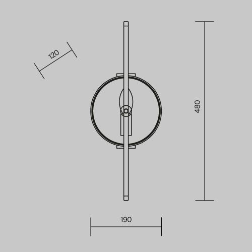Бра Maytoni Marmo MOD099WL-01G - фото 3