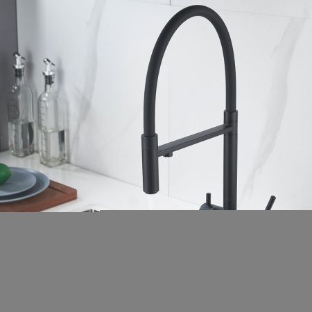 Смеситель для кухни Shevanik S178H на мойку черный