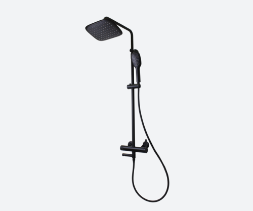 Душевая стойка Bronze de Luxe 2039H настенная цвет черный - фото 4