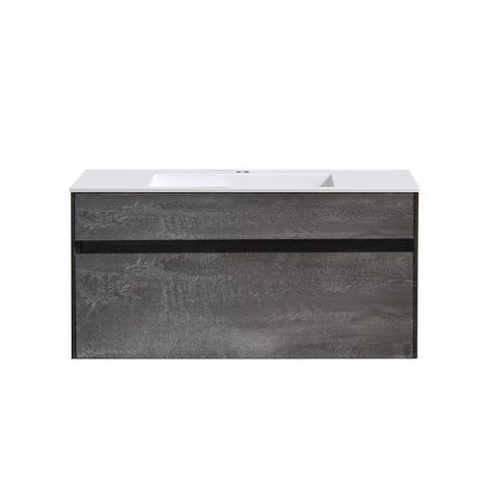 Тумба под раковину Vincea Chiara VMC-2C100GS 100х40 подвесная цвет серый