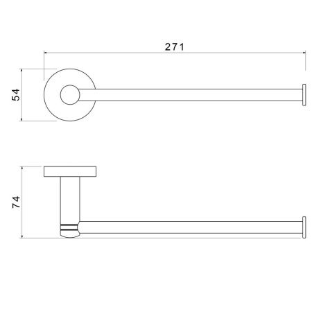 Полотенцедержатель Timo Saona 13051/17