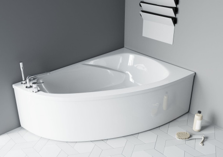 Ванна из литьевго мрамора Astra-Form Тиора 01010028 155х105 угловая асимметричная с ножками