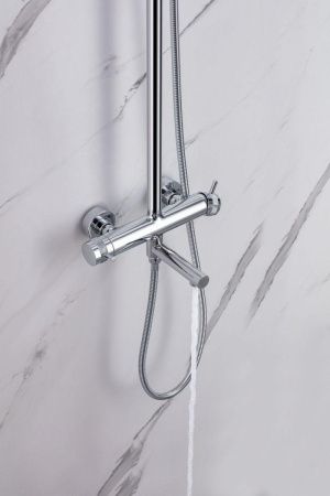 Душевая стойка Allen Brau Priority 5.31A10-00 настенная цвет хром