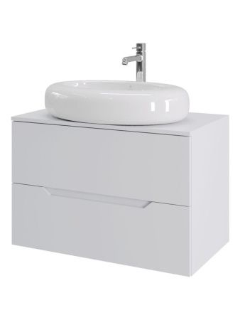 Тумба с раковиной Orange Line Li-80TuwMDF+B08-640W 80х50