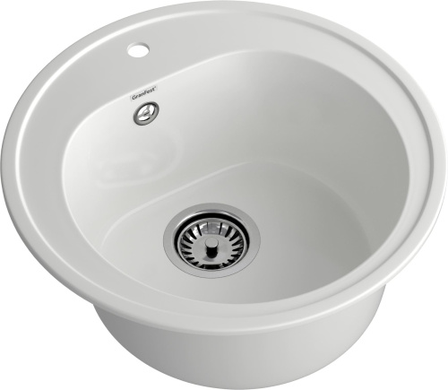 Кухонная мойка Granfest Rondo R-510 иней 51х51 цвет белый - фото 2