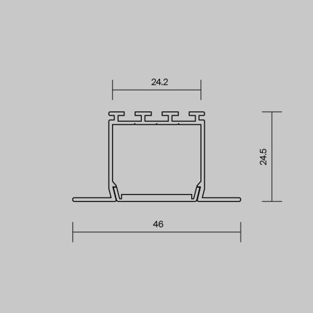 Алюминиевый профиль встраиваемый Maytoni Led Strip 632001