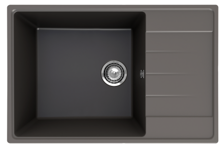 Кухонная мойка Ulgran Quartz Prima 760-09 76х50 цвет графит