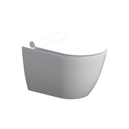 Унитаз подвесной Damixa Scandinavian Pure DX36C1701SC белый с сиденьем микролифт безободковый каскадный смыв