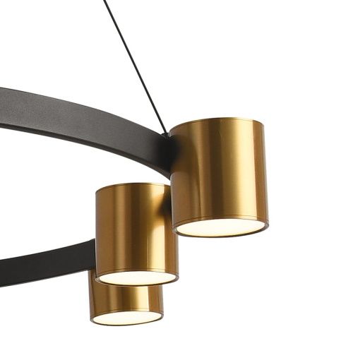 Люстра подвесная Natali Kovaltseva Loft Led (Лофт Лед) LED LAMPS 81129/7C BRASS BLACK - фото 3
