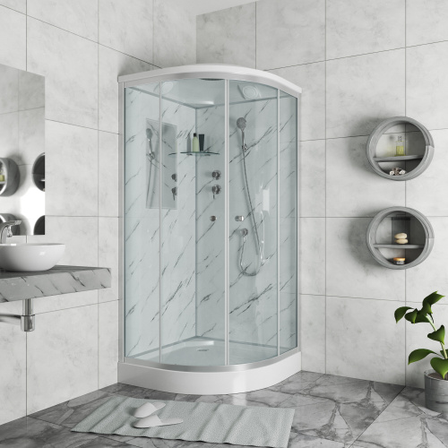 Душевая кабина Niagara Luxe 7702M 100х100 четверть круга - фото 4