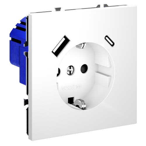 Розетка с USB, A+C VOLTUM S70 VLS040502 - фото 4