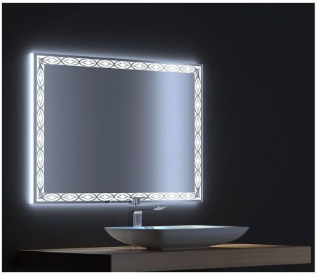 Зеркало с подсветкой De Aqua Тренд TRN 406 120 120х80 подвесное