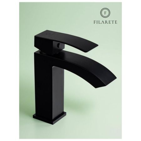 Смеситель Filarete Waterfall FL5010BL на раковину черный