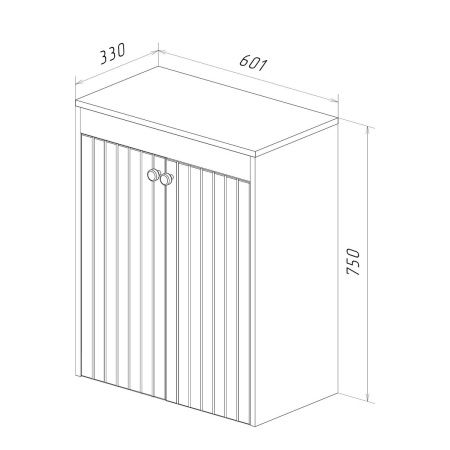Шкаф LeMark Romance LM07R35N-SH 60х80 напольный цвет белый