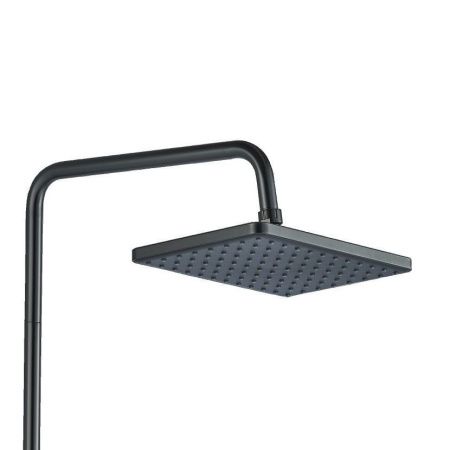 Душевая стойка Haiba HB24817-3 настенная цвет вороненая сталь