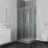 Душевой уголок Ambassador Kingston 14011103 100х100 стекло прозрачное профиль хром без поддона