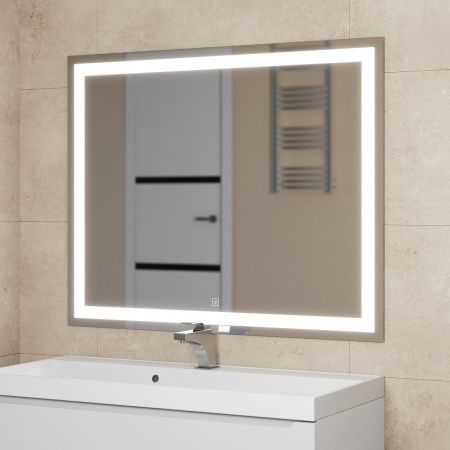 Зеркало с подсветкой и антизапотевателем Uperwood Tanos 291020224 100х80 подвесное