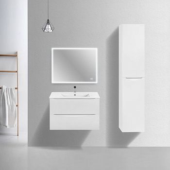 Тумба под раковину Vincea Mia Slim VMC-2MC800S1GW 80х40 подвесная цвет белый