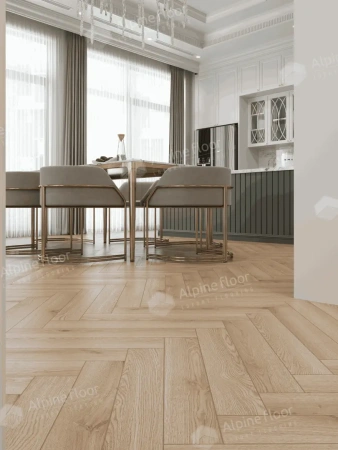 Ламинат Alpine Floor Herringbone 8 Pro New LF102-12 Дуб Артуа толщина 0.8 см 33 класс 606х101