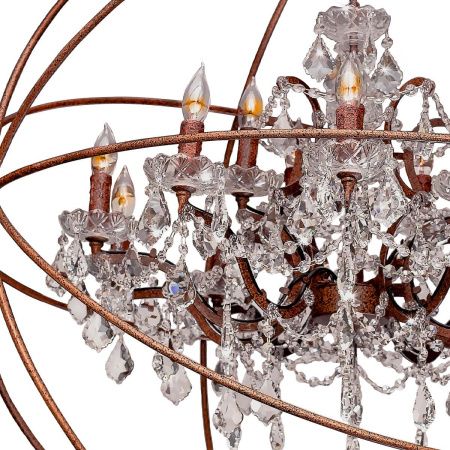 Люстра подвесная Loft It Foucaults Orb Crystal LOFT1897/15