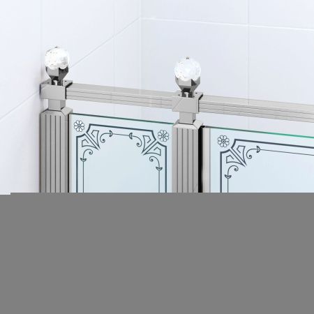 Душевой уголок Ambassador Royal 18015110-L 120х80 стекло с рисунком профиль хром без поддона