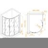 Душевой уголок RGW Passage 41086192-11 120х90 стекло прозрачное профиль хром без поддона