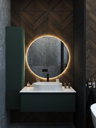 Тумба со столешницей La Fenice TERRA NFNC-01-TER-G-100-3-GG 100х50 подвесная цвет синий/серый