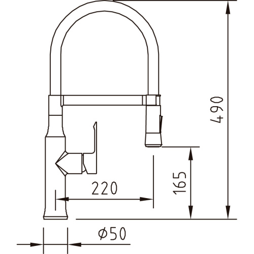 Смеситель для кухни Clever Chef Agora 98764 на раковину хром - фото 3
