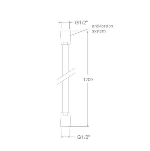 Шланг для душа Ramonsoler Accesorios 1121NM черный матовый - фото 2