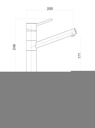 Смеситель для кухни Fiore 44NN5441 на мойку черный