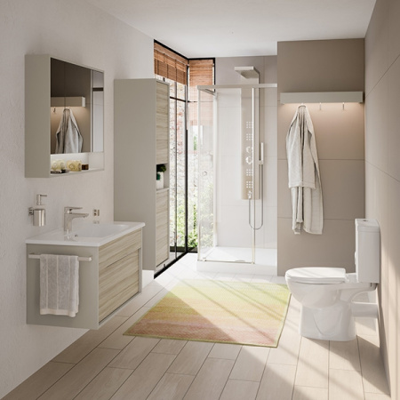 Унитаз напольный с бачком Vitra NORD 9845B099-7202 белый с сиденьем микролифт душевой смыв