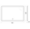 Зеркало с подсветкой и антизапотеванием BelBagno Marino SPC-MAR-900-600-LED-TCH-WARM 90х60 подвесное