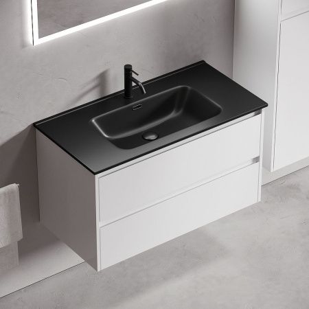Тумба под раковину Sancos Libra LB90W 90х50 подвесная цвет белый