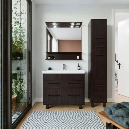 Зеркало с подсветкой Бриклаер Чили 4627125415074 90х90 подвесное