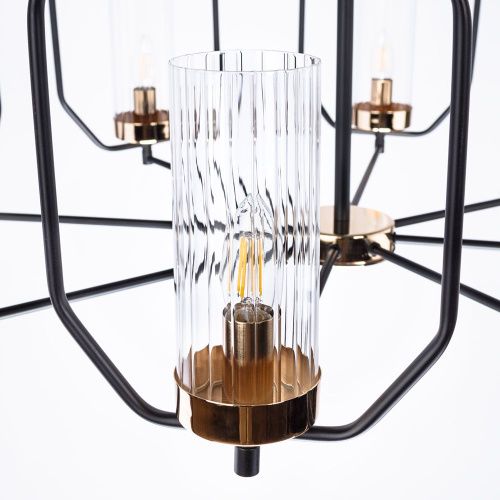 Люстра потолочная Arte Lamp Celaeno (Целаено) A7004PL-8BK - фото 4
