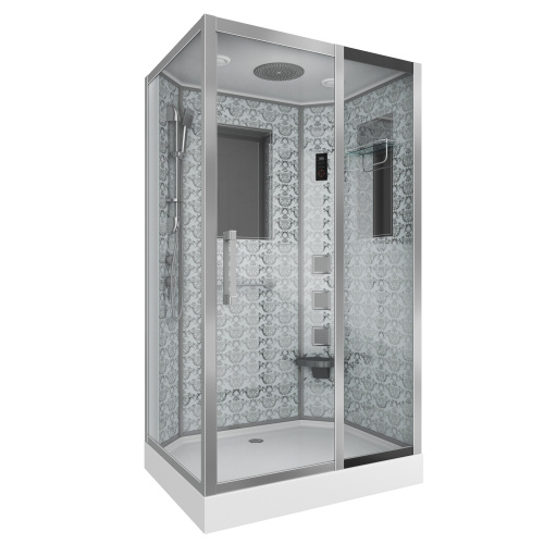 Душевая кабина Niagara Luxe 7711WR 120х90 прямоугольная с крышей