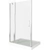 Душевая перегородка Good Door PANDORA ПД00074 140х185 стекло прозрачное профиль хром глянцевый