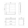 Зеркало-шкаф Comforty Парма 00004143489CF 80х80 подвесной цвет бежевый