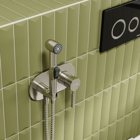 Гигиенический душ со смесителем Wasserkraft Wern 4200 4238 никель