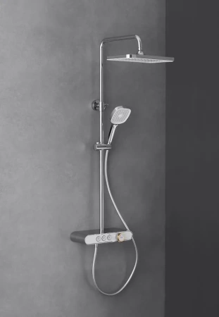 Душевая стойка Arrow AMG13SH855A настенная цвет хром с термостатом