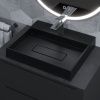 Раковина из искусственного камня Uperwood Tanos Quartz 2911030051 50х40 накладная цвет черный