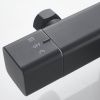 Душевая стойка Shevanik S3096H настенная цвет черный с термостатом
