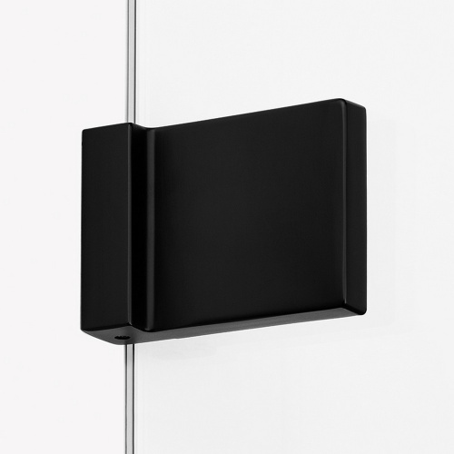 Душевая шторка на ванну New Trendy AVEXA Black EXK-1978 70х150 стекло прозрачное профиль черный ориентация универсальная - фото 4