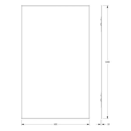 Зеркало Evoform Standard BY 0232 60х100 подвесное