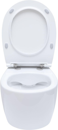 Чаша унитаза подвесная Allen Brau Fantasy 4.11004.20 цвет белый без сиденья безободковая каскадный смыв