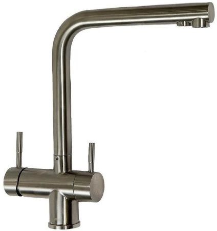 Смеситель для кухни Haiba HB70304-1 на мойку нержавеющая сталь