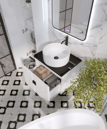 Столешница Grossman Норма 506003 60х50 накладная цвет черный