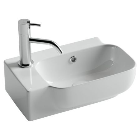 Раковина из сантехнического фарфора Ceramica Nova ELEMENT CN6074R 40х20 подвесная цвет белый 1 отверстие под смеситель