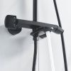 Душевая стойка Rose R3936H настенная цвет черный